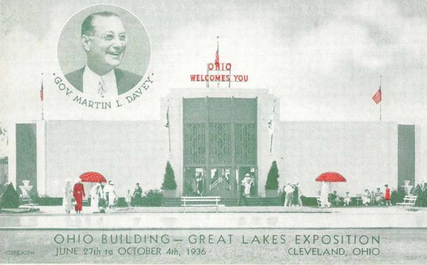 Cleveland Ohio Great Lakes Expo Ohio Building Vintage Postcard JE229508