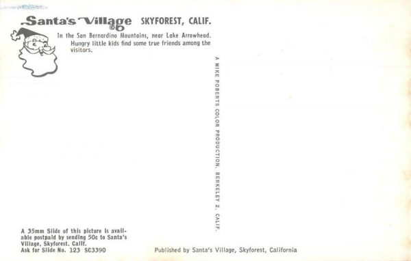 Skyforest California Santa's Village Children Baby Goats Postcard JE229527 - Image 2