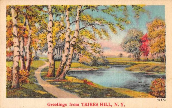 Tribes Hill New York Greetings Scenic View Vintage Postcard JE229636