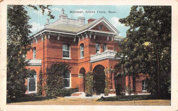 Island Creek Massachusetts Miramar Exterior Vintage Postcard JF686386