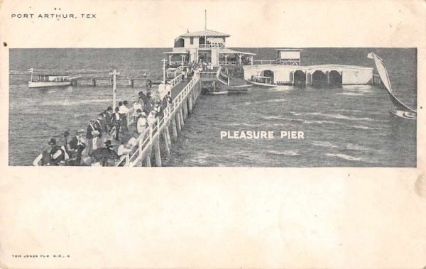 Port Arthur Texas Pleasure Pier Scenic View Vintage Postcard JF686501