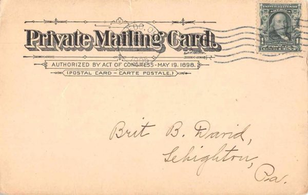 Toledo Ohio Quaker Stamp Co Private Mail Vintage Postcard JF686667 - Image 2