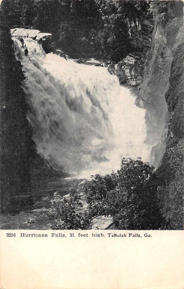 Tallulah Falls Georgia Hurricane Falls Vintage Postcard JF235243