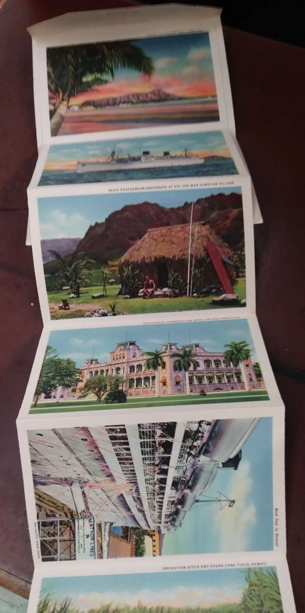 Honolulu Hawaii Harbor View Buildings Postcard Folder JF685322 - Image 3