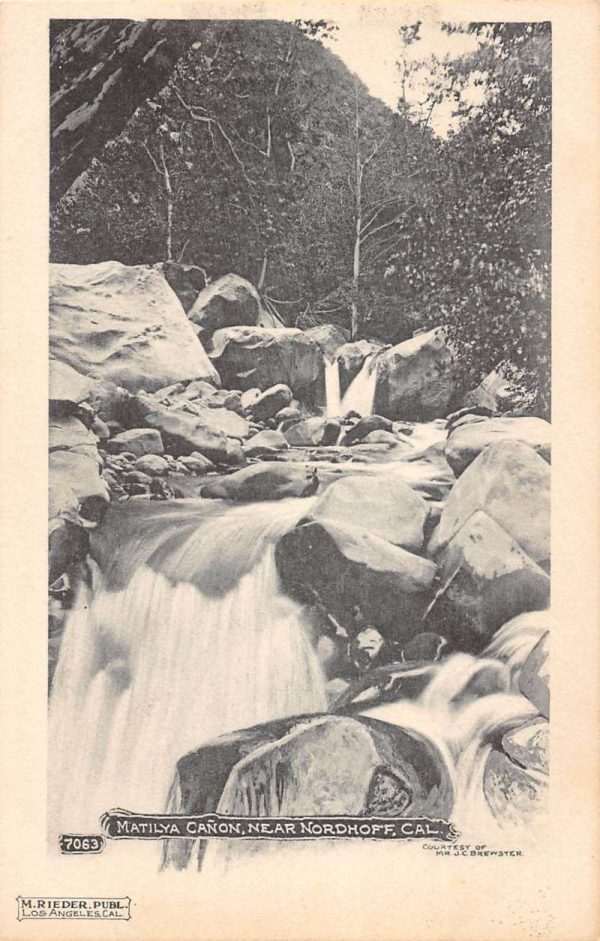 Matilya Canon California scenic view waterfalls near Needles antique pc ZA441343