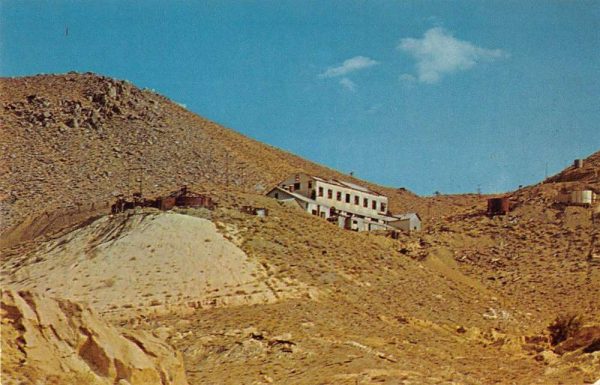 Randsburg California birds eye view Yellow Aster Gold Mine vintage pc ZA441370