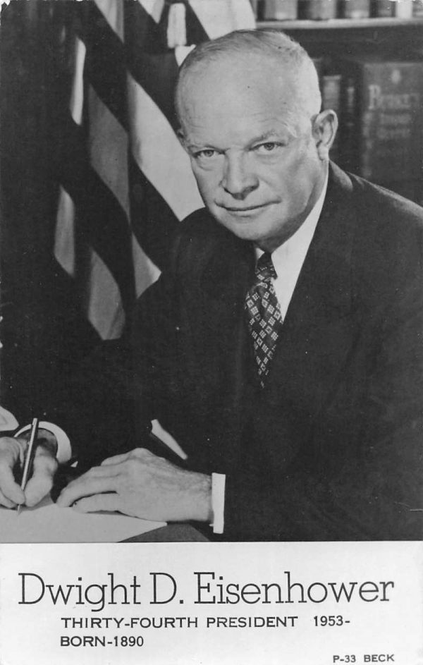 Dwight D.Eisenhower thirty-fourth President born 1890 real photo pc ZA441497