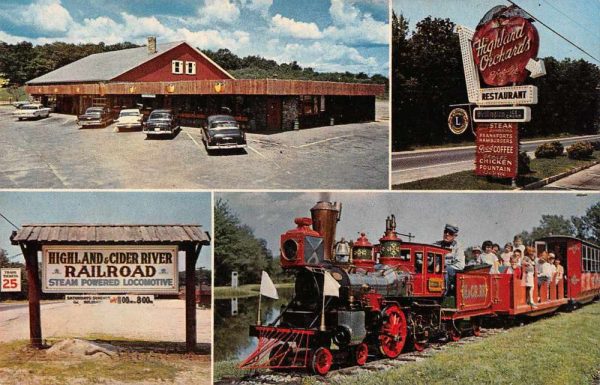 North Scituate Rhode Island Highland Orchards Railroad Vintage Postcard JF235463