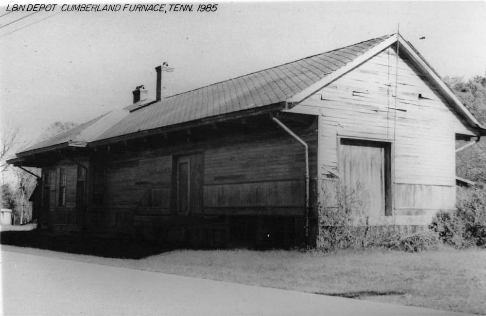 Cumberland Furnace Tennessee 1985 L & N Train Depot Real Photo Pc 