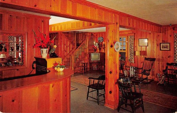 Ocean City New Jersey interior view The Alvyn Hotel lobby vintage pc ZC548631