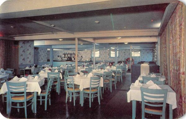 City Island Bronx New York dining room The Cave restaurant vintage pc ZC548799