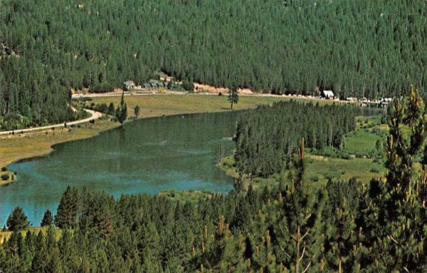 Smiths Ferry Idaho Birds Eye View Lake View Vintage Postcard JH230286