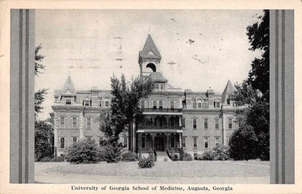 Augusta Georgia University School of Medicine Vintage Postcard JH230350