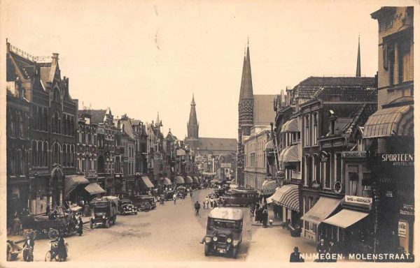 Nijmegen Netherlands Street Scene Real Photo Vintage Postcard JH230459