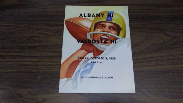 Albany HI vs Valdosta HI Mills Memorial Stadium Football 1959 Program J81570