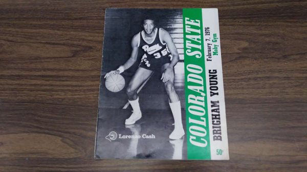 Colorado State vs Brigham Young Basketball 1976 Program J81578