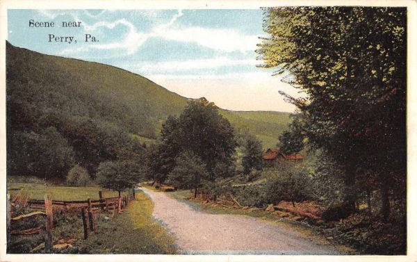 Perry Pennsylvania Road Scenic View Vintage Postcard JH230650