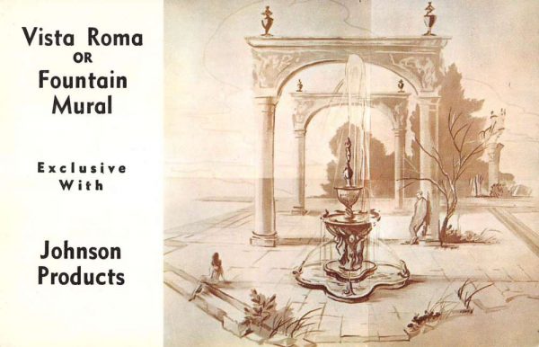 Glendale California Vista Roma or Fountain Mural Johnson Products pc ZC549257