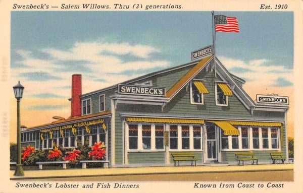 Salem Massachusetts Swenbeck's Restaruant Lobsters Vintage Postcard JI657225