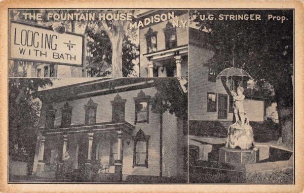 Madison New York The Fountain House Vintage Postcard JI657273