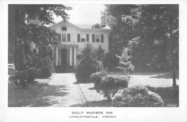 Charlottesville Virginia Dolly Madison Inn Vintage Postcard JI658249