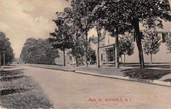 Rockdale New York Main Street Vintage Postcard JI658423