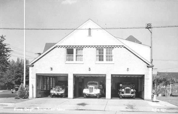 Sumner Wisconsin Fire Department Real Photo Vintage Postcard JI658508