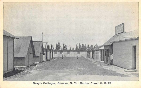 Geneva New York Gray's Cottages Vintage Postcard JI658594