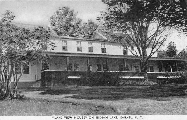 Sabael New York Indian Lake Lake View House Vintage Postcard JI658595