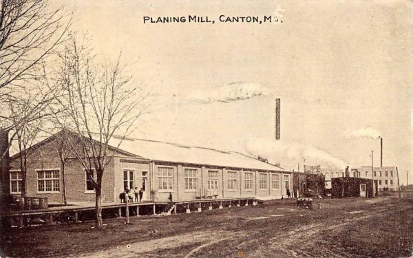 Canton Missouri birds eye view Planing Mill antique pc ZE686154