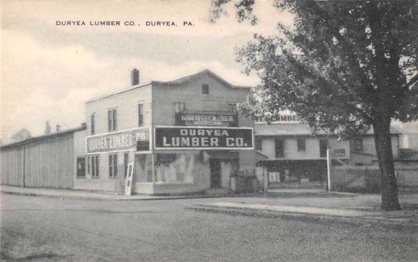 Duryea Pennsylvania street scene Duryea Lumber Company antique pc ZE686171