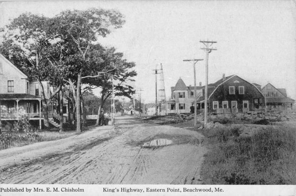 Beachwood Maine view of King's Hwy at Eastern Point antique pc ZE686217