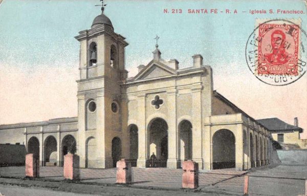 Santa Fe Argentina Iglesia S. Francisco Church Exterior Postcard JJ658841