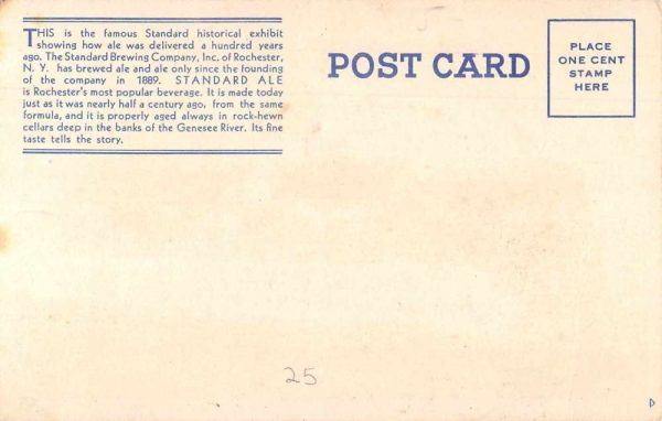 Rochester New York Standard Ale Brewing Co Parade Float Postcard JJ658867 - Image 2