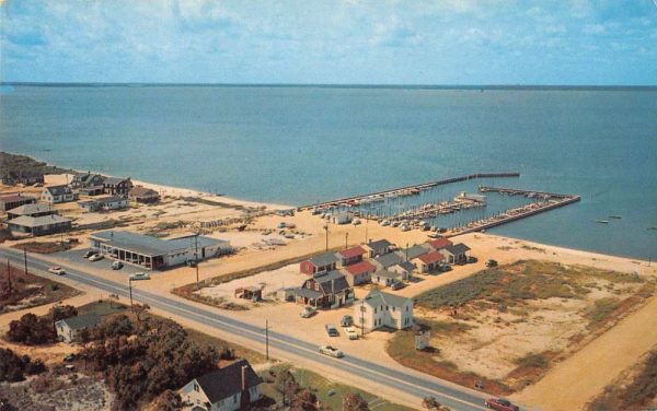 Dewey Beach Delaware panoramic aerial view over town vintage pc ZE686263