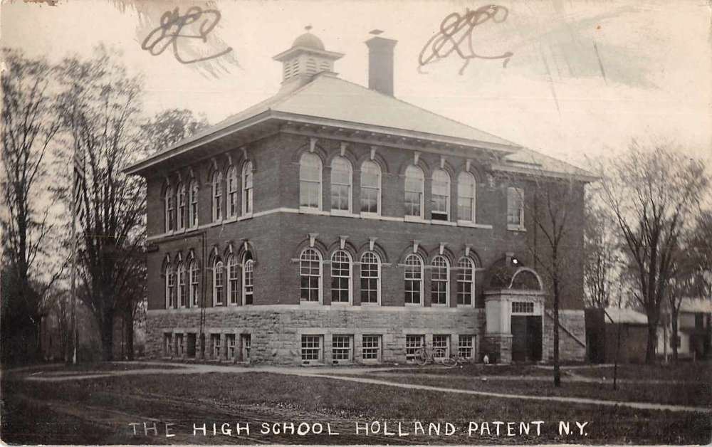 Holland Patent New York High School Real Photo Vintage Postcard JJ658904 Mary L. Martin Ltd