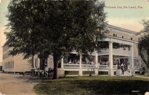 DeLand Florida Putnam Inn Exterior Vintage Postcard JJ658940