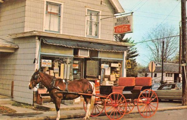 Ontario New York Roller's Delicatessen Coke Sign Vintage Postcard JJ658952