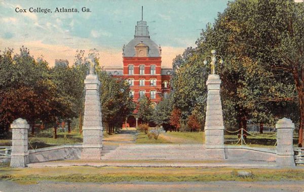 Atlanta Georgia Cox College Entrance Vintage Postcard JJ658970