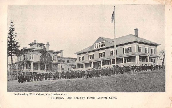 Groton Connecticut Fairview Odd Fellows' Home Vintage Postcard JJ649307