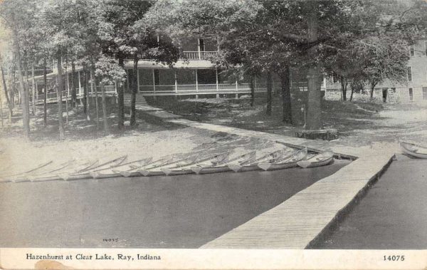 Ray Indiana panoramic view Hazenhurst at Clear Lake antique pc ZE686373