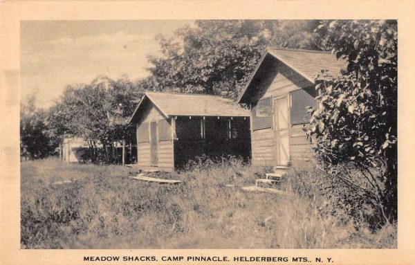 Helderberg Mts New York Meadow Shacks at Camp Pinnacle antique pc ZE686388