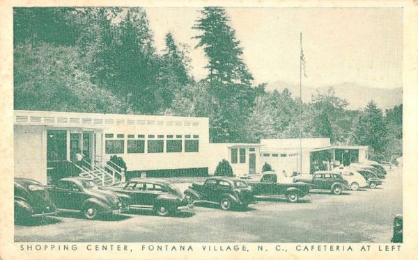 Fontana Village North Carolina shopping center & cafeteria antique pc ZE686396