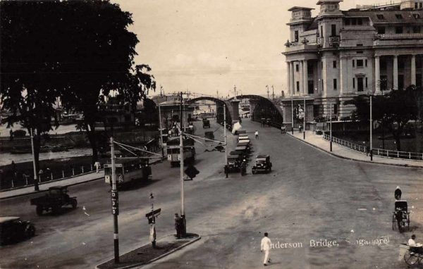 Singapore Malaysia Anderson Bridge Real Photo Vintage Postcard JJ649490