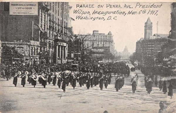 Washington DC Pennsylvania Ave President Wilson Innaguration Parade PC JJ649492