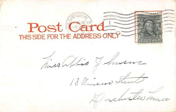 Alice Roosevelt and Nicholas Longworth Politics Vintage Postcard AA105 - Image 2