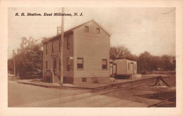 East Millstone New Jersey Train Station Railroad Depot Vintage Postcard AA1033