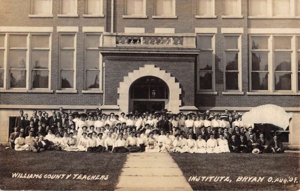 Bryan Ohio Williams County Teachers Real Photo Vintage Postcard KK123