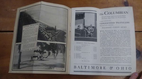 Baltimore and Ohio Railroad November 1931 Vintage System Timetable AA1979 - Image 3