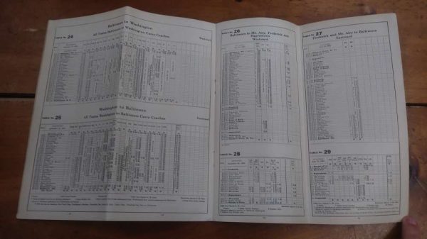 Baltimore and Ohio Railroad November 1931 Vintage System Timetable AA1979 - Image 4